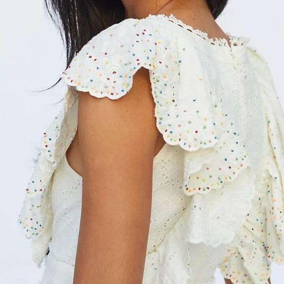 Farm Rio Eyelet Patch Beaded Mini Dress Size Small Retail $375
Amazing Condition - Picture 16 of 16